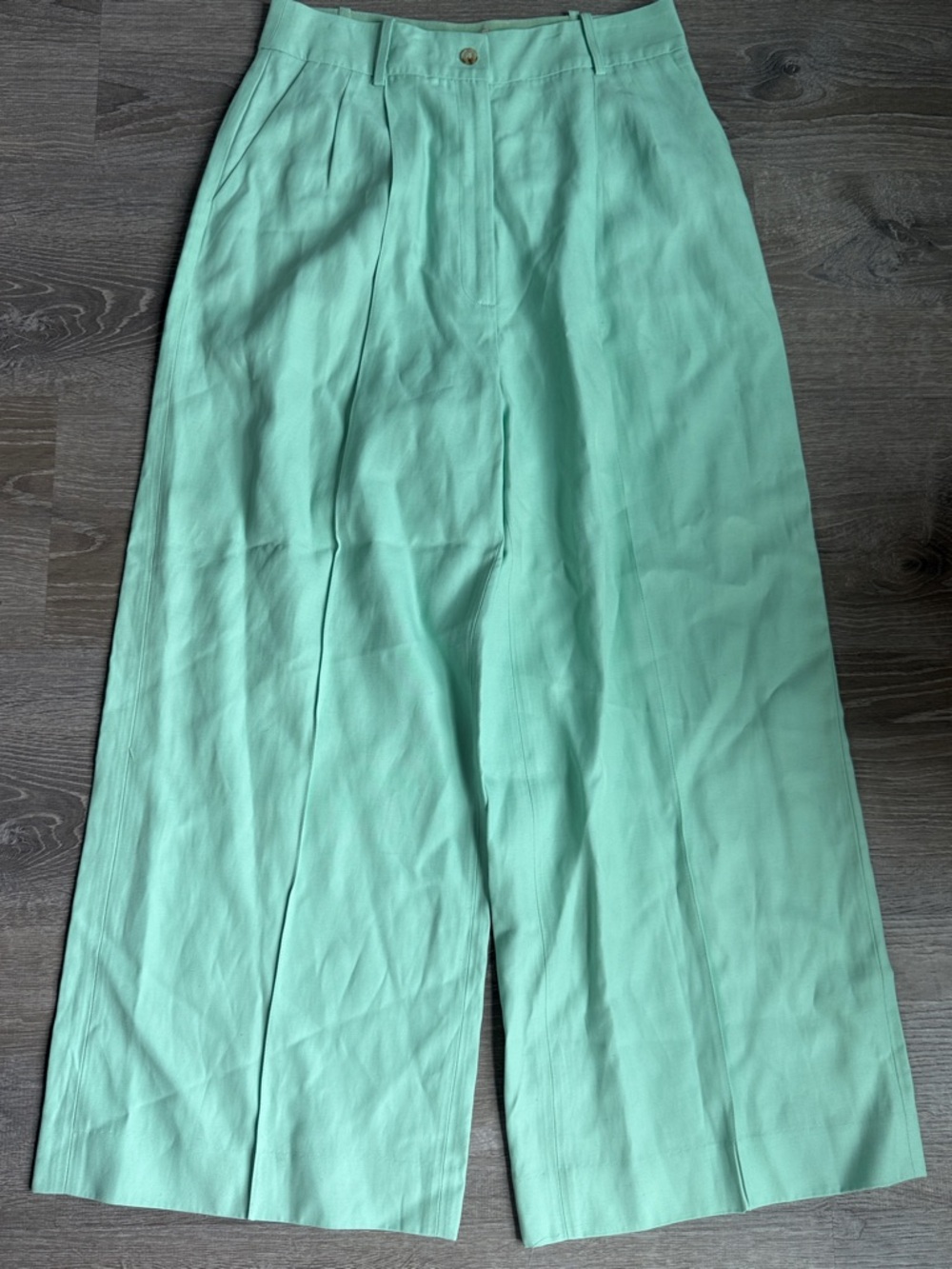 loulou studio linen & viscose wide leg pants Large